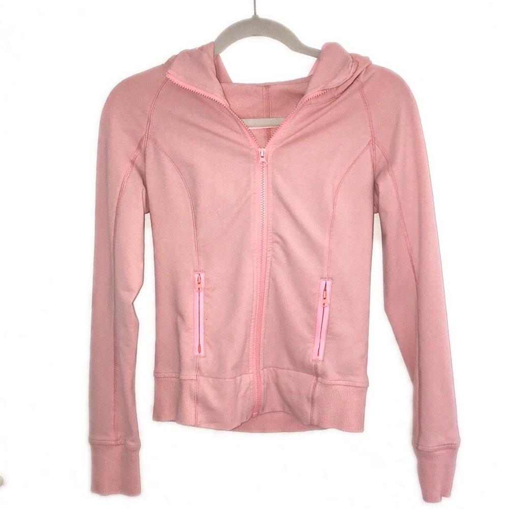 Pink Lululemon Zip Up Hoodie